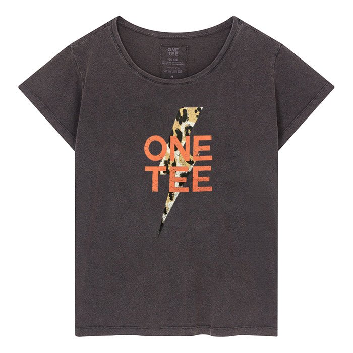 TEE SHIRT AVA LEO CARBONE/ ORANGE XS - ONE TEE