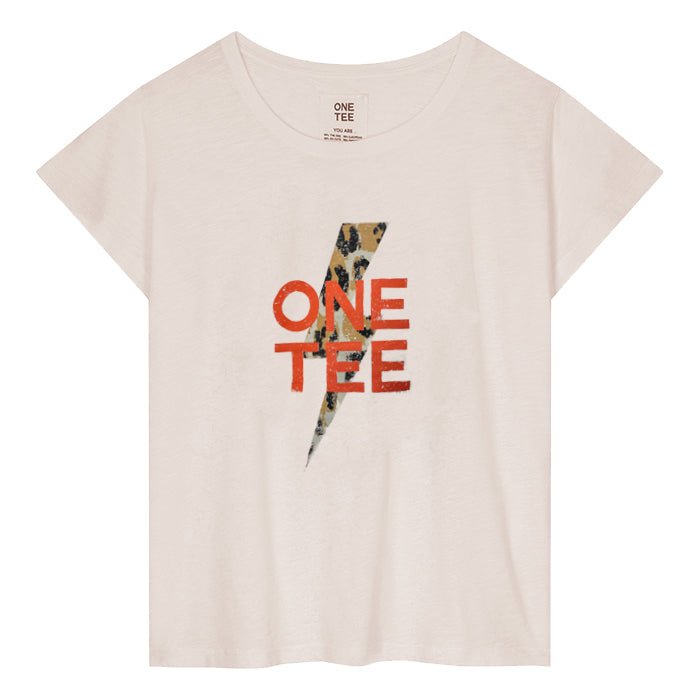 TEE SHIRT AVA LEO IVOIRE XS - ONE TEE