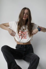 TEE SHIRT AVA LEO IVOIRE XS - ONE TEE