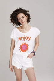 TEE SHIRT GAZIELLE BLANC XS - ONE TEE