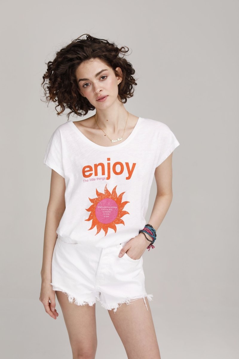 TEE SHIRT GAZIELLE BLANC XS - ONE TEE