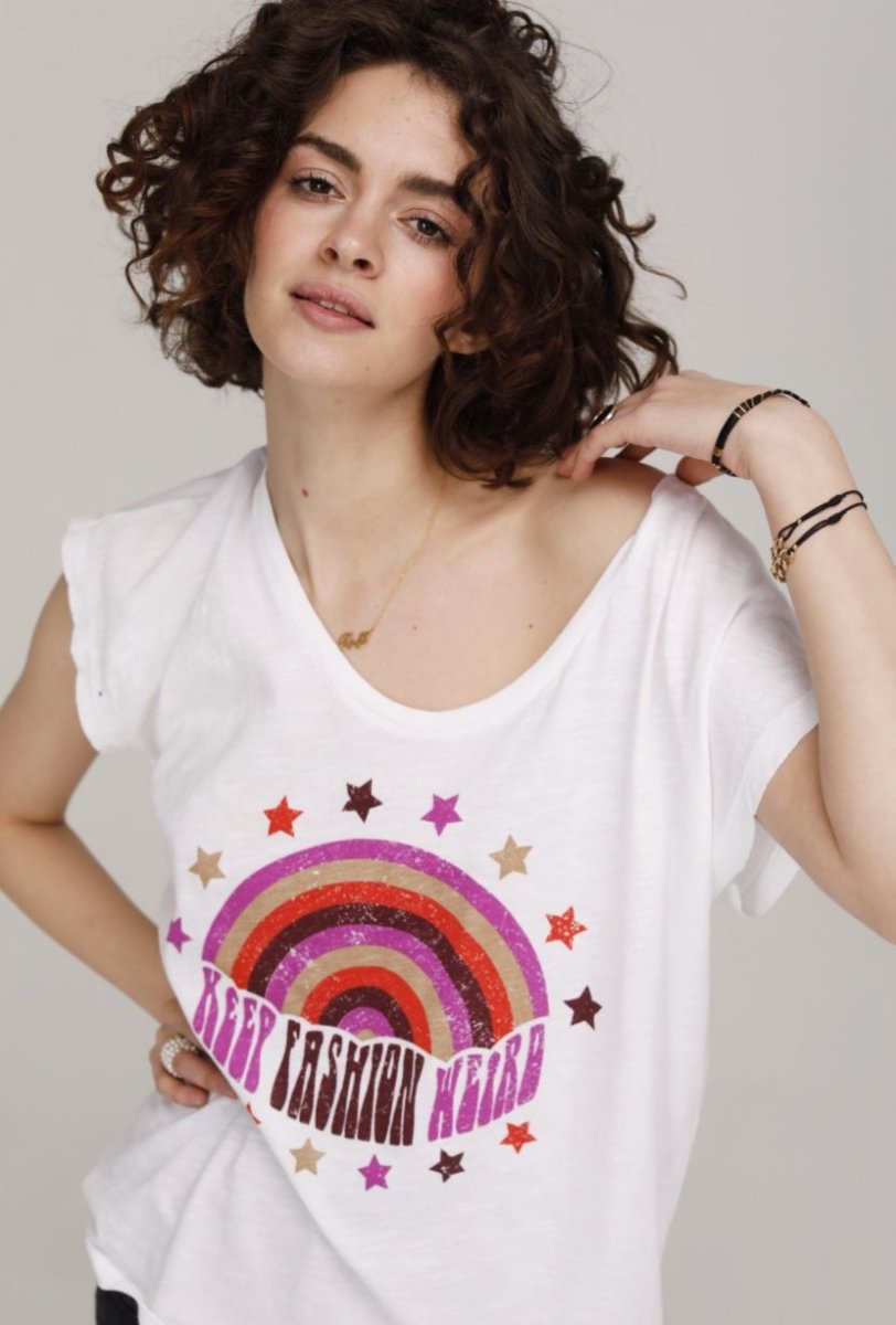 TEE SHIRT HORTENSE BLANC XS - ONE TEE