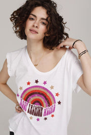 TEE SHIRT HORTENSE BLANC XS - ONE TEE