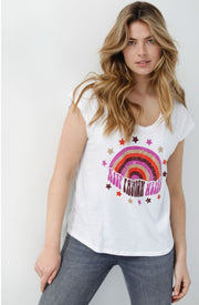 TEE SHIRT HORTENSE BLANC XS - ONE TEE