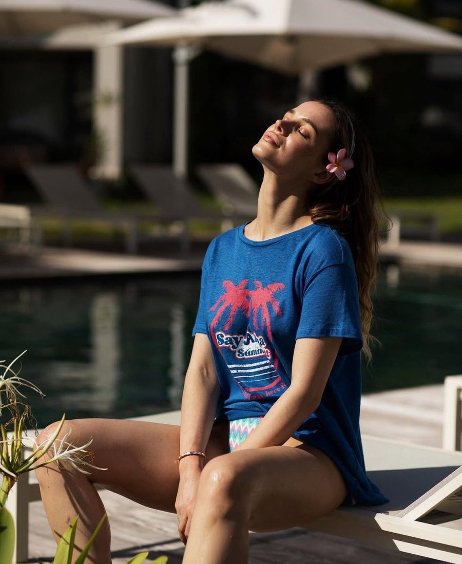 TEE SHIRT KALE BLUE XS - ONE TEE