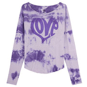 TEE - SHIRT MANCHE LONGUE ANNETTE PURPLE TIE & DYE XS - ONE TEE