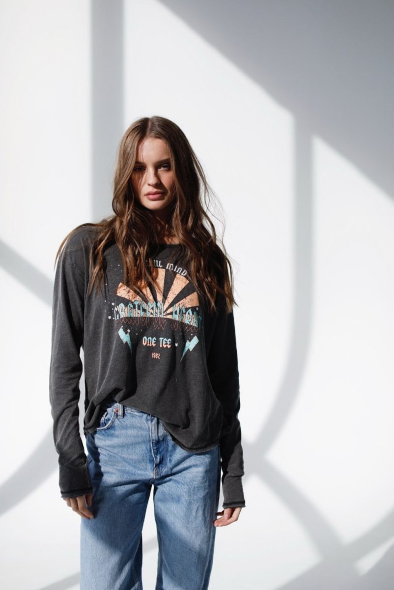 TEE SHIRT MANCHES LONGUES SARA CARBONE XS - ONE TEE