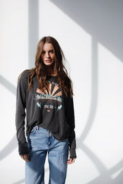 TEE SHIRT MANCHES LONGUES SARA CARBONE XS - ONE TEE