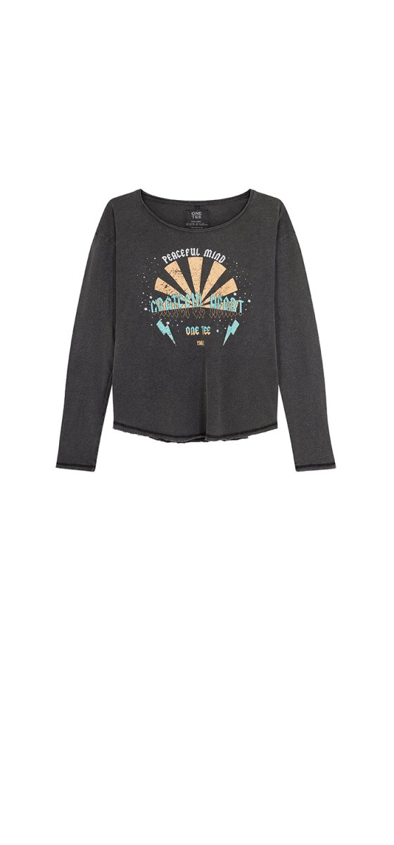 TEE SHIRT MANCHES LONGUES SARA CARBONE XS - ONE TEE