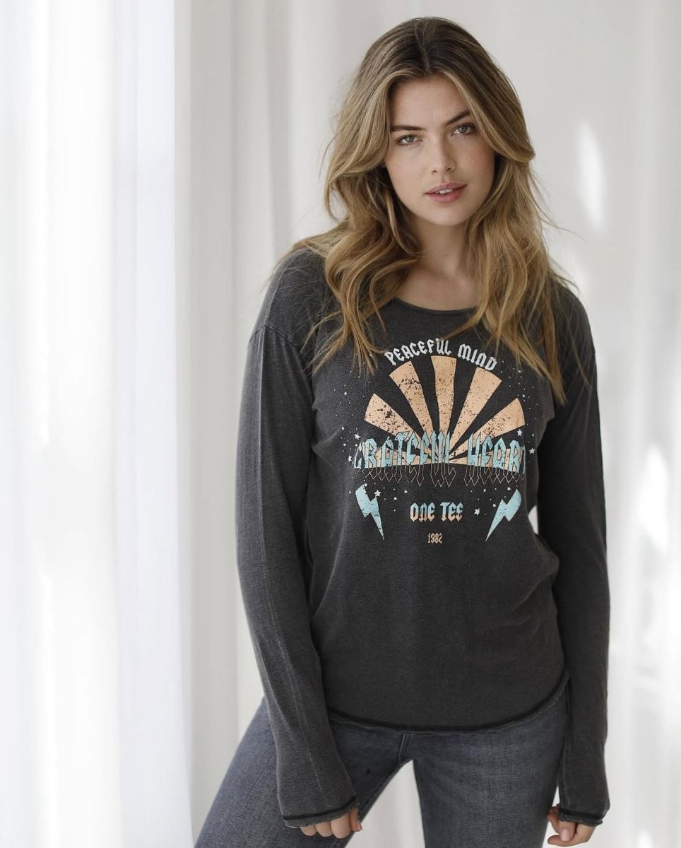 TEE SHIRT MANCHES LONGUES SARA CARBONE XS - ONE TEE