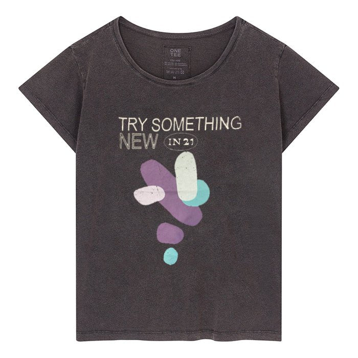 TEE SHIRT PRUDENCE XS CARBONE - ONE TEE