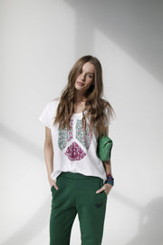 TEE SHIRT ROSALIE BLANC XS - ONE TEE