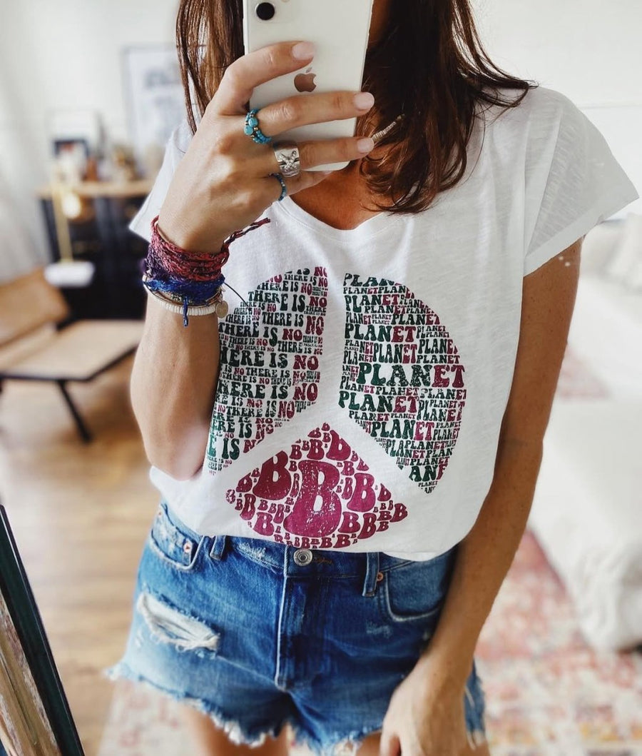 TEE SHIRT ROSALIE BLANC XS - ONE TEE