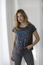 TEE SHIRT ROSE CARBONE XS - ONE TEE