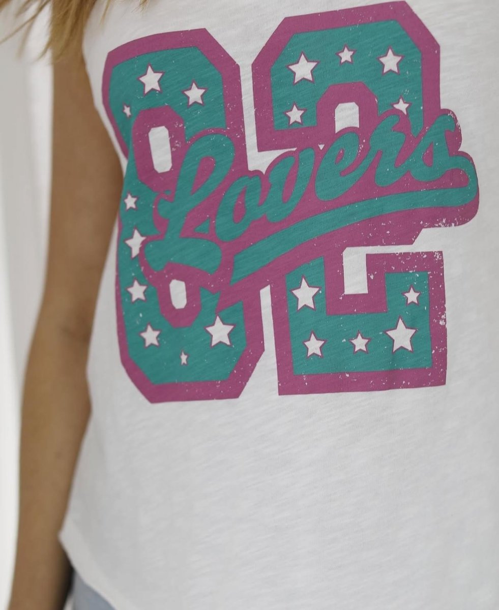 TOP ANDREE BLANC L - ONE TEE