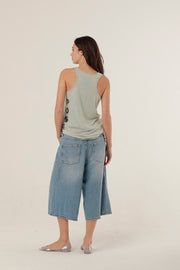 TOP MIA STONE BLUE XS - ONE TEE