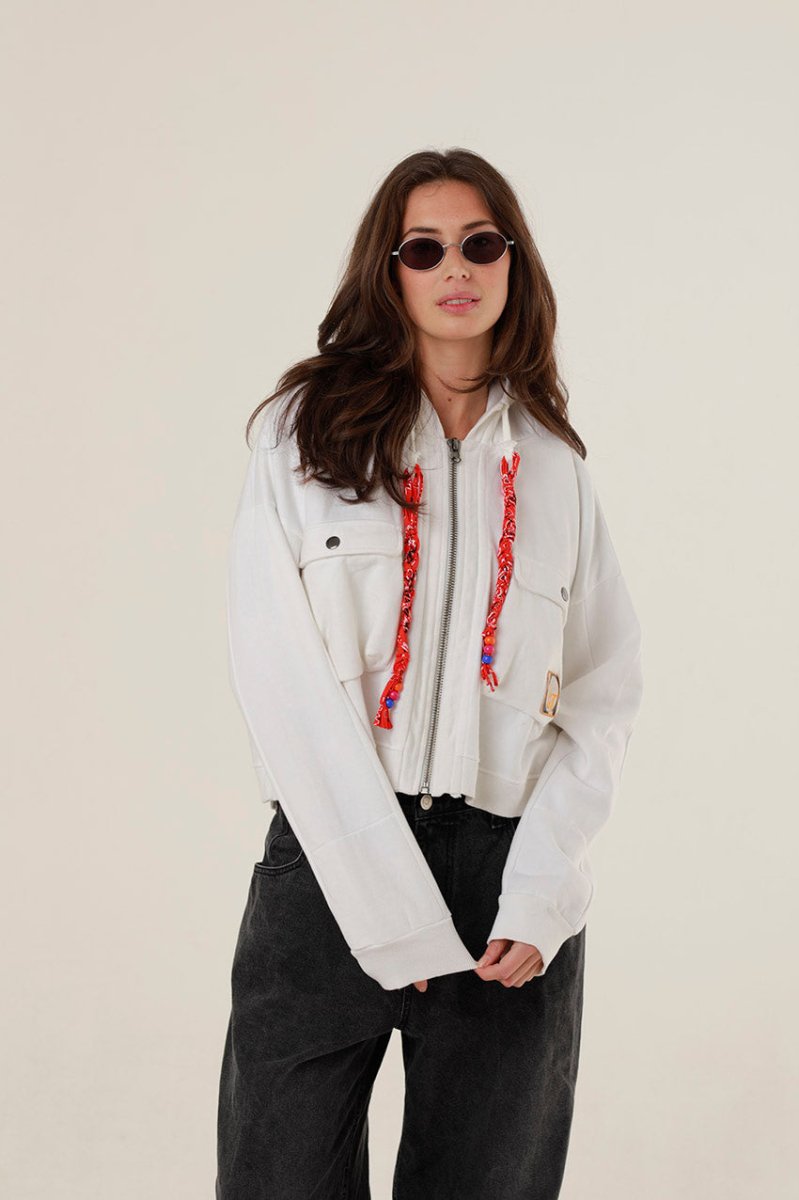 VESTE AMY WHITE XS/S - ONE TEE