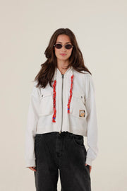 VESTE AMY WHITE XS/S - ONE TEE