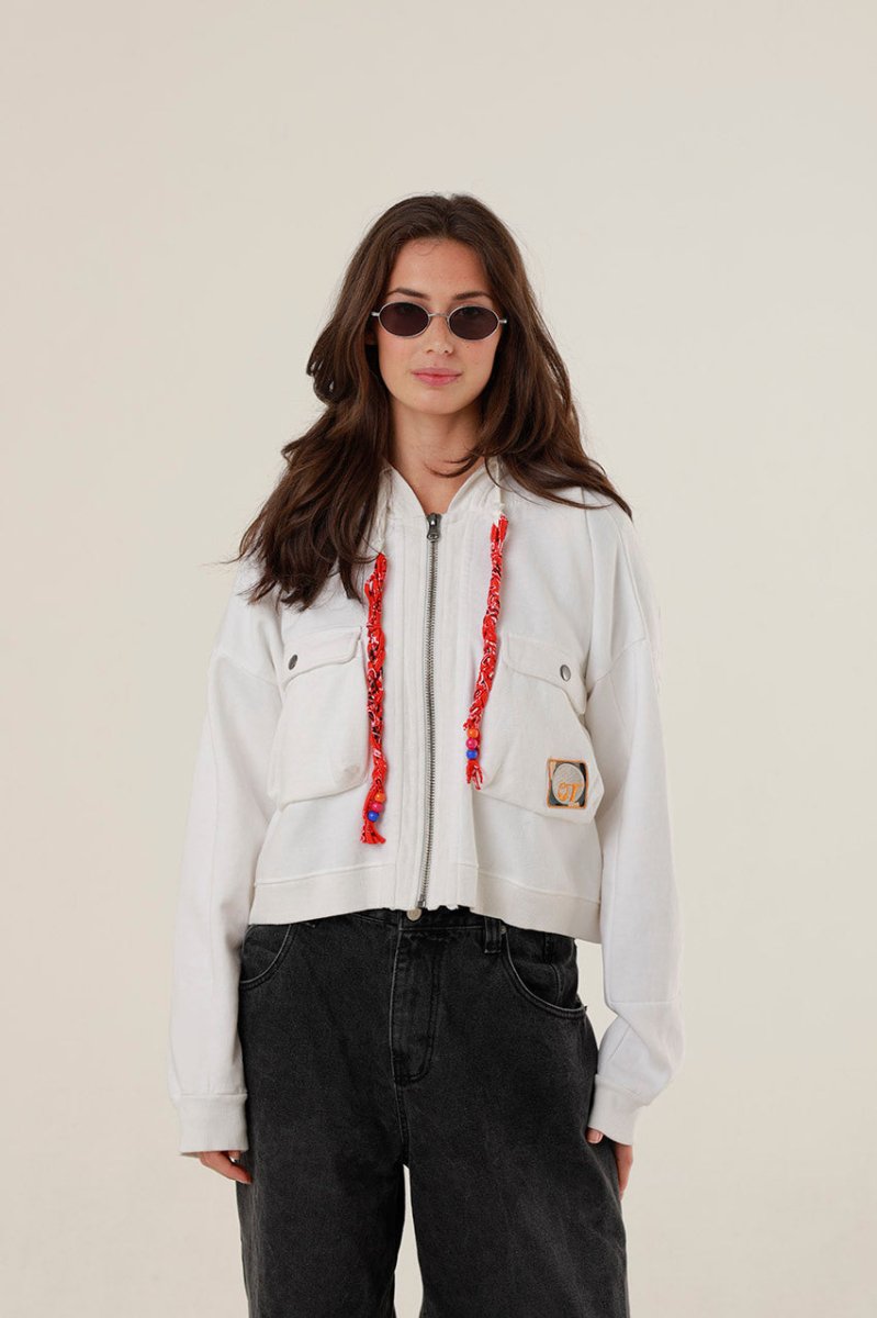 VESTE AMY WHITE XS/S - ONE TEE