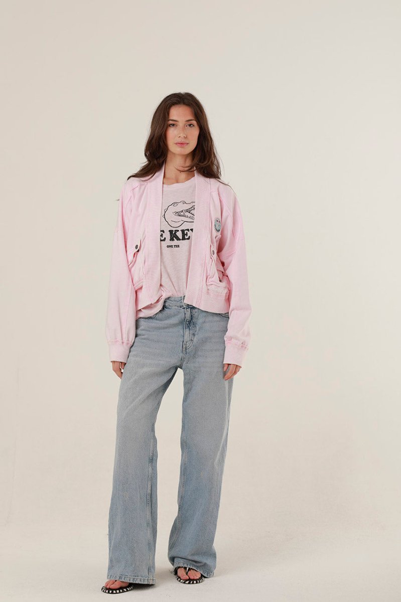 VESTE AZELLIA LIGHT PINK XS/S - ONE TEE
