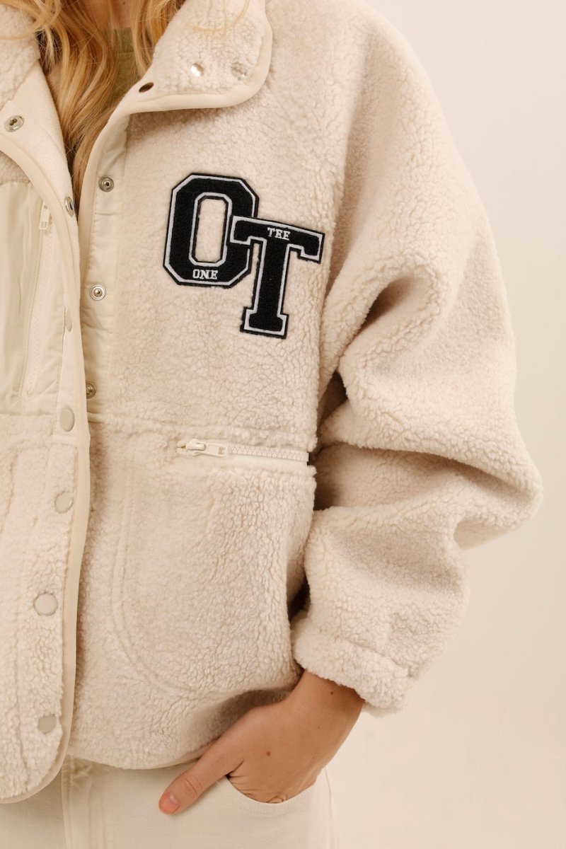 VESTE SHERPA REBECCA WHITE S/M - ONE TEE