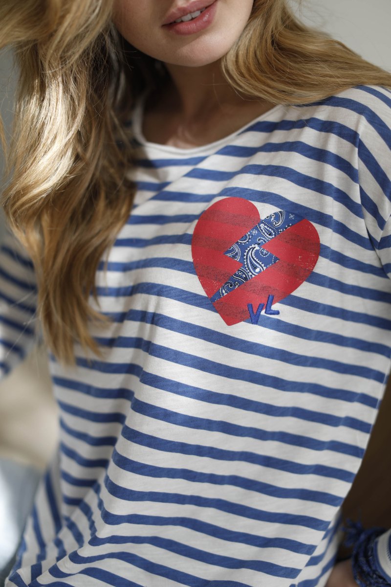 AIXY MARINIERE XS BLUE - ONE TEE X VERONIKA LOUBRY