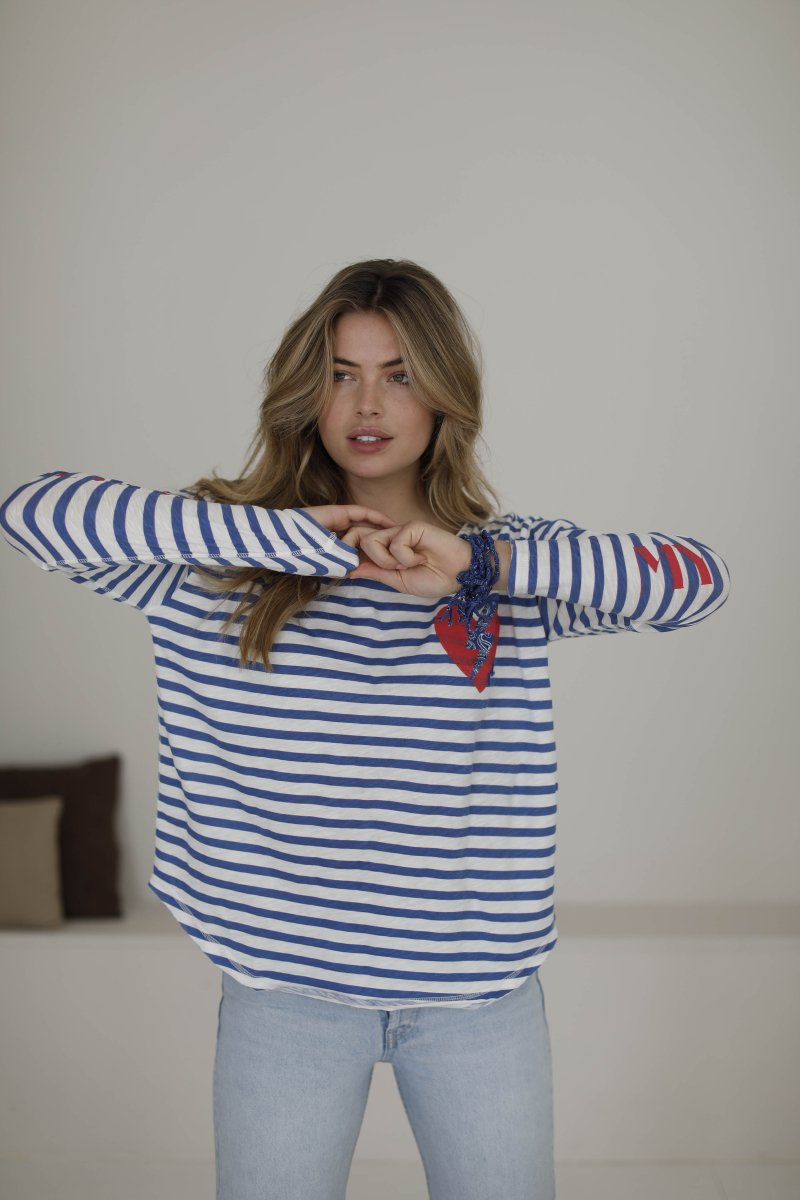 AIXY MARINIERE XS BLUE - ONE TEE X VERONIKA LOUBRY