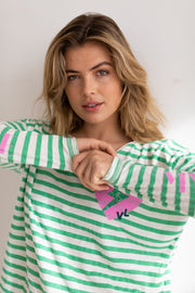 AIXY MARINIERE XS GREEN - ONE TEE X VERONIKA LOUBRY