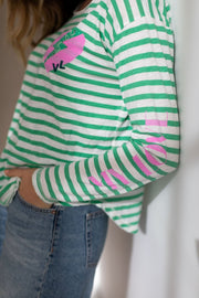 AIXY MARINIERE XS GREEN - ONE TEE X VERONIKA LOUBRY