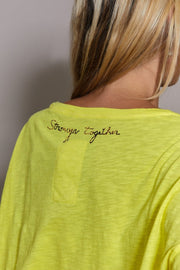 T - SHIRT VÉRONIKA 10 YELLOW XS - ONE TEE X VERONIKA LOUBRY