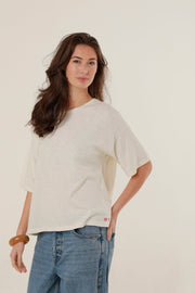 T-shirt Véronika - Chapitre 14 CREAMY XS - ONE TEE X VERONIKA LOUBRY