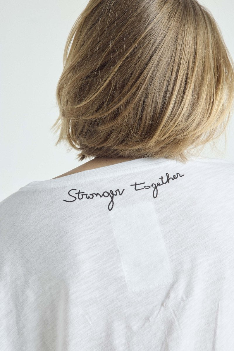 T-shirt Véronika col rond - 📖12 Capsule 2 BLANC XS - ONE TEE X VERONIKA LOUBRY