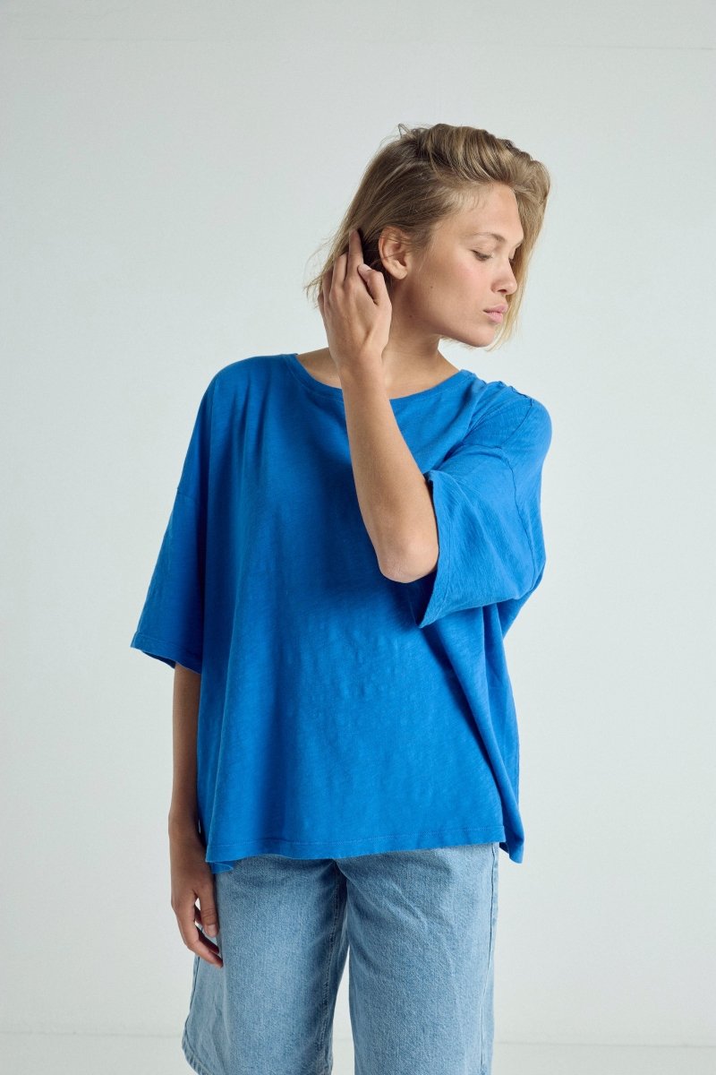T-shirt Véronika col rond - 📖12 Capsule 2 BLEUROI XS - ONE TEE X VERONIKA LOUBRY