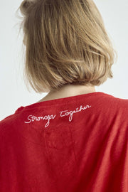 T-shirt Véronika col rond - 📖12 Capsule 2 RED XS - ONE TEE X VERONIKA LOUBRY