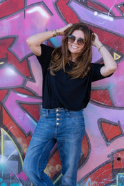 T - SHIRT VÉRONIKA NOIR CHAPITRE 10 XS - ONE TEE X VERONIKA LOUBRY