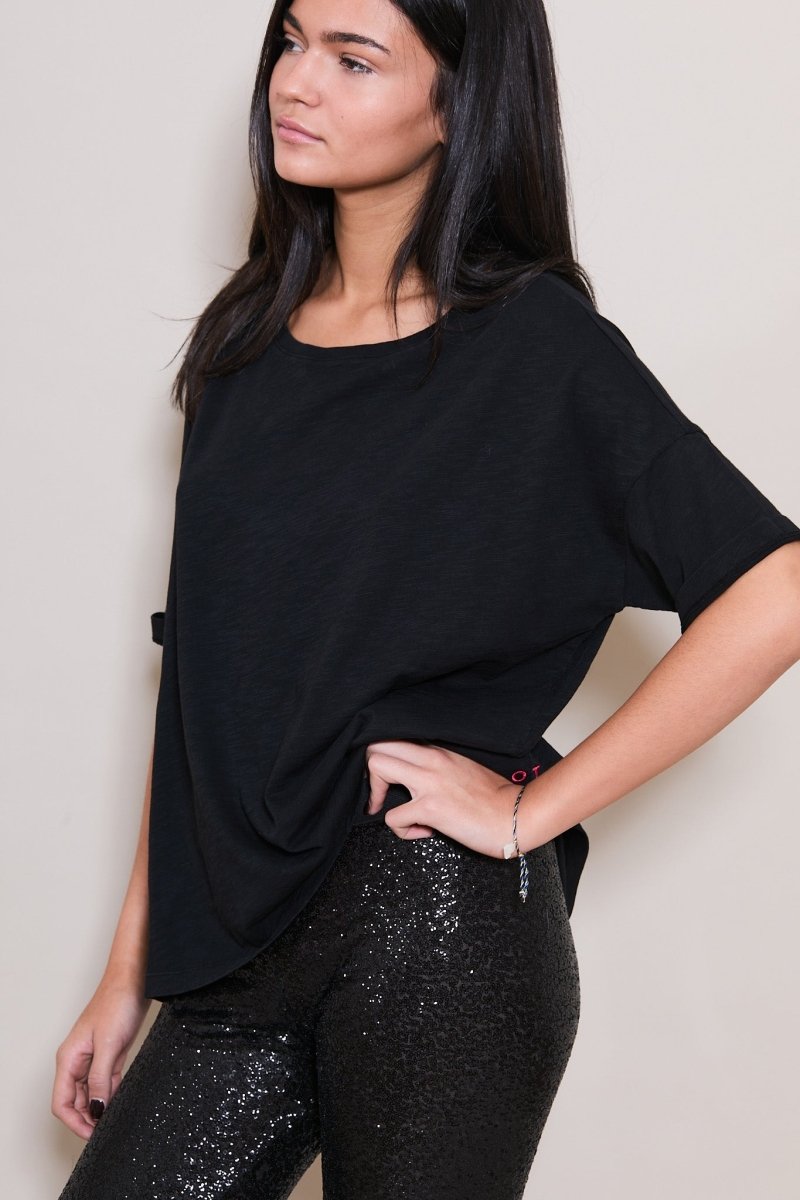 T - SHIRT VÉRONIKA NOIR XS NOIR - ONE TEE X VERONIKA LOUBRY