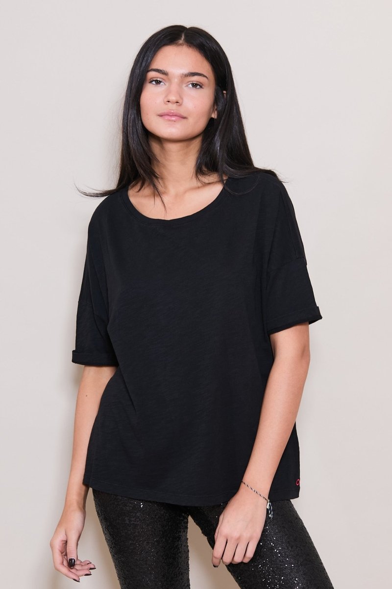 T - SHIRT VÉRONIKA NOIR XS NOIR - ONE TEE X VERONIKA LOUBRY
