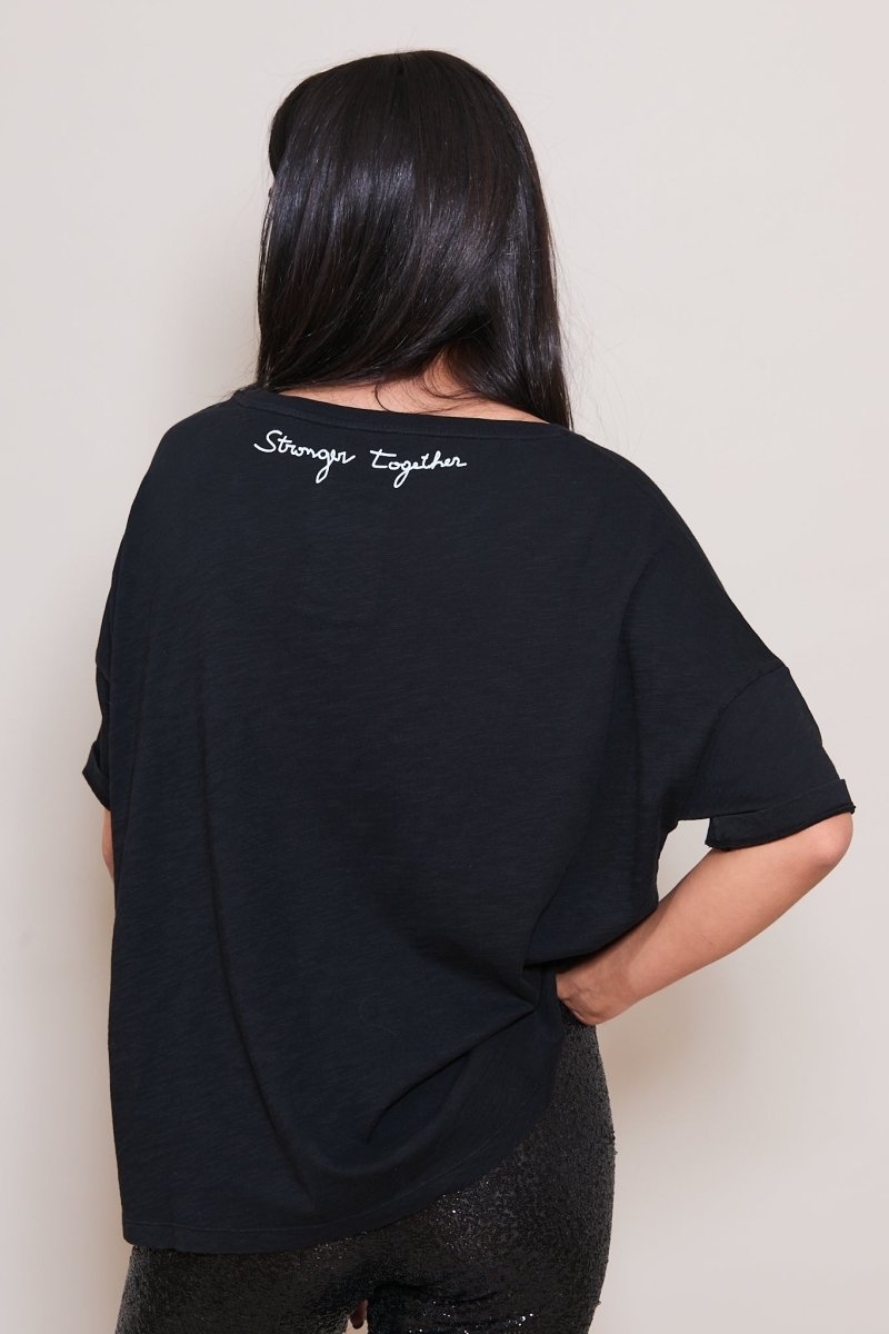 T - SHIRT VÉRONIKA NOIR XS NOIR - ONE TEE X VERONIKA LOUBRY